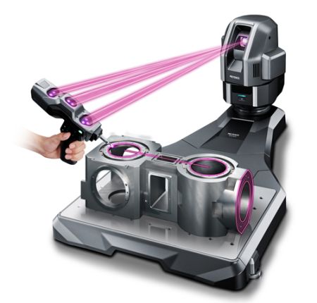 Grafik eines 3D-Fertigungssystems